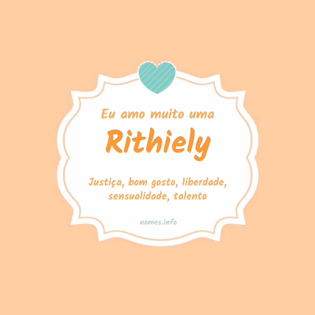 Eu amo muito Rithiely