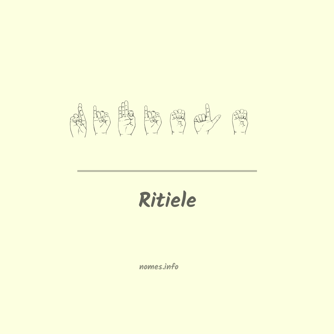Ritiele em Libras