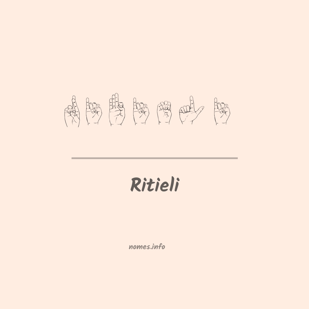Ritieli em Libras