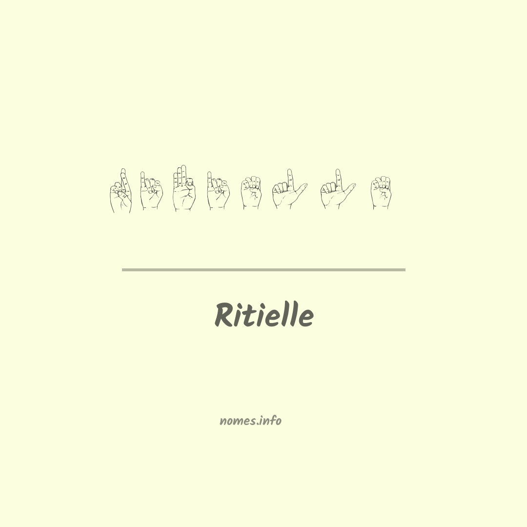 Ritielle em Libras