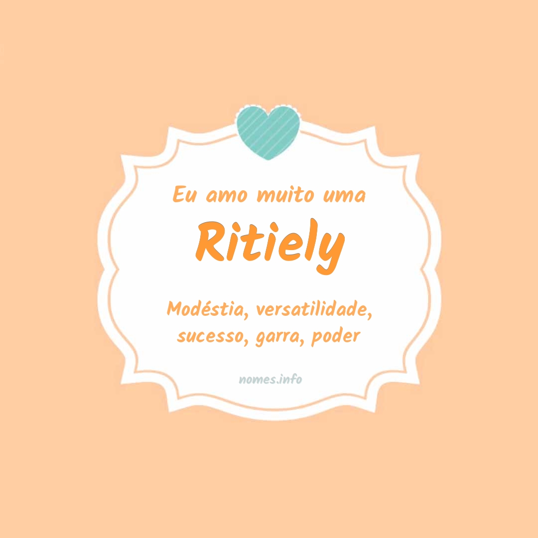Eu amo muito Ritiely