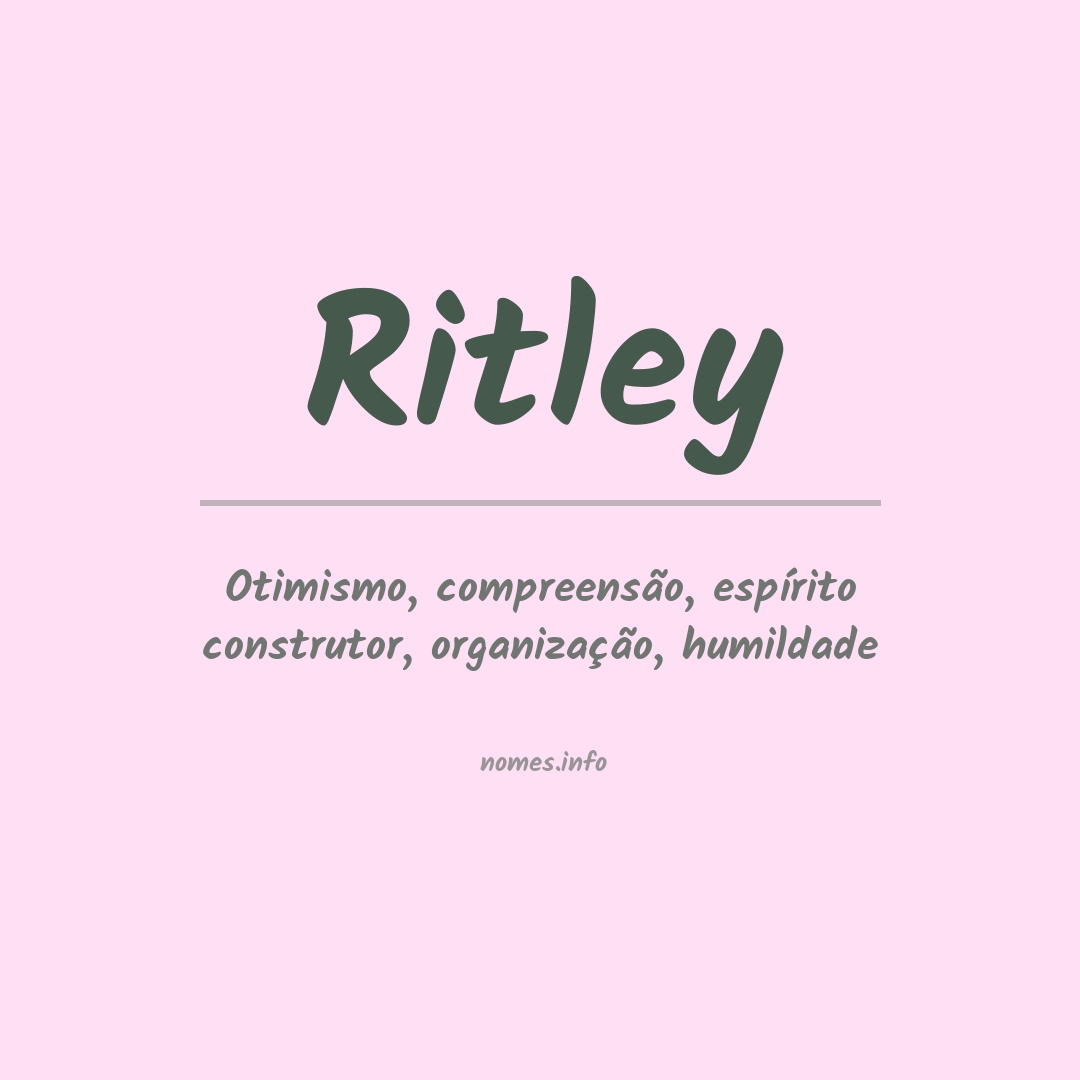 Significado do nome Ritley