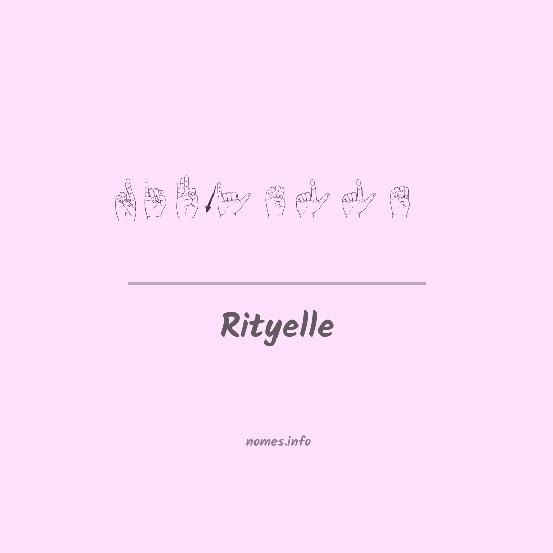 Rityelle em Libras