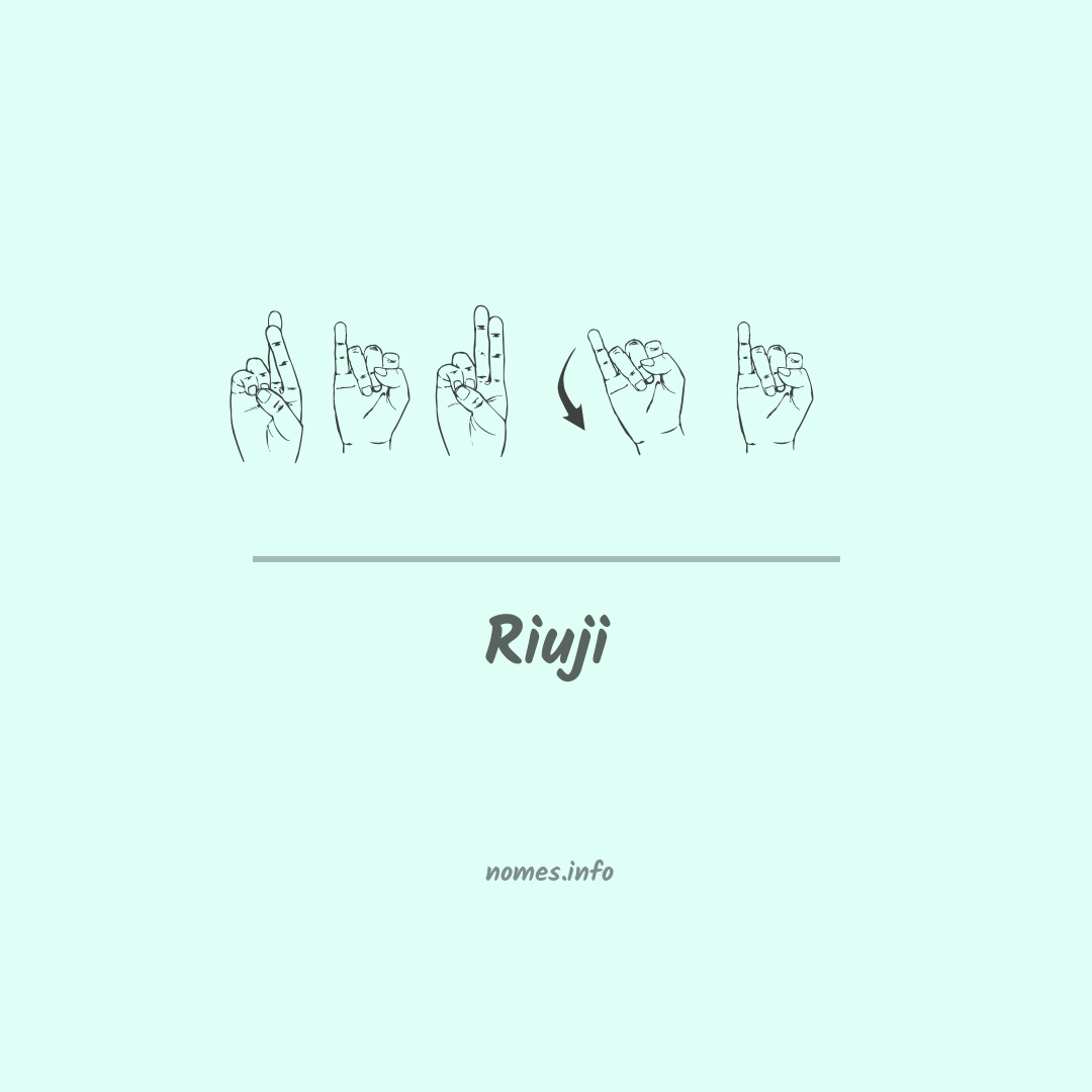 Riuji em Libras