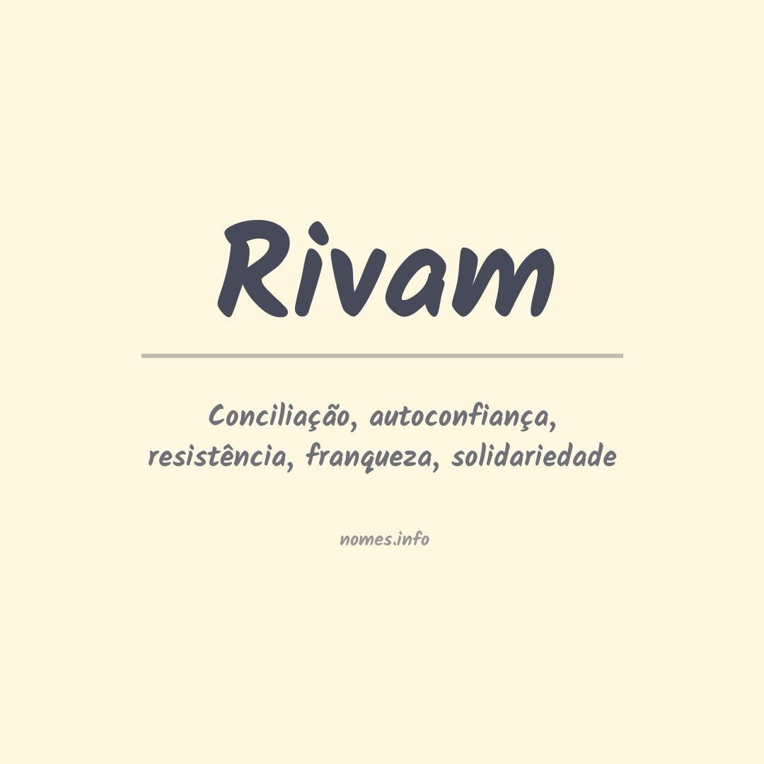 Significado do nome Rivam