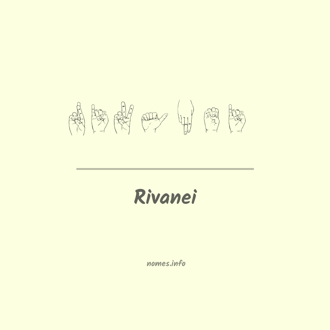 Rivanei em Libras