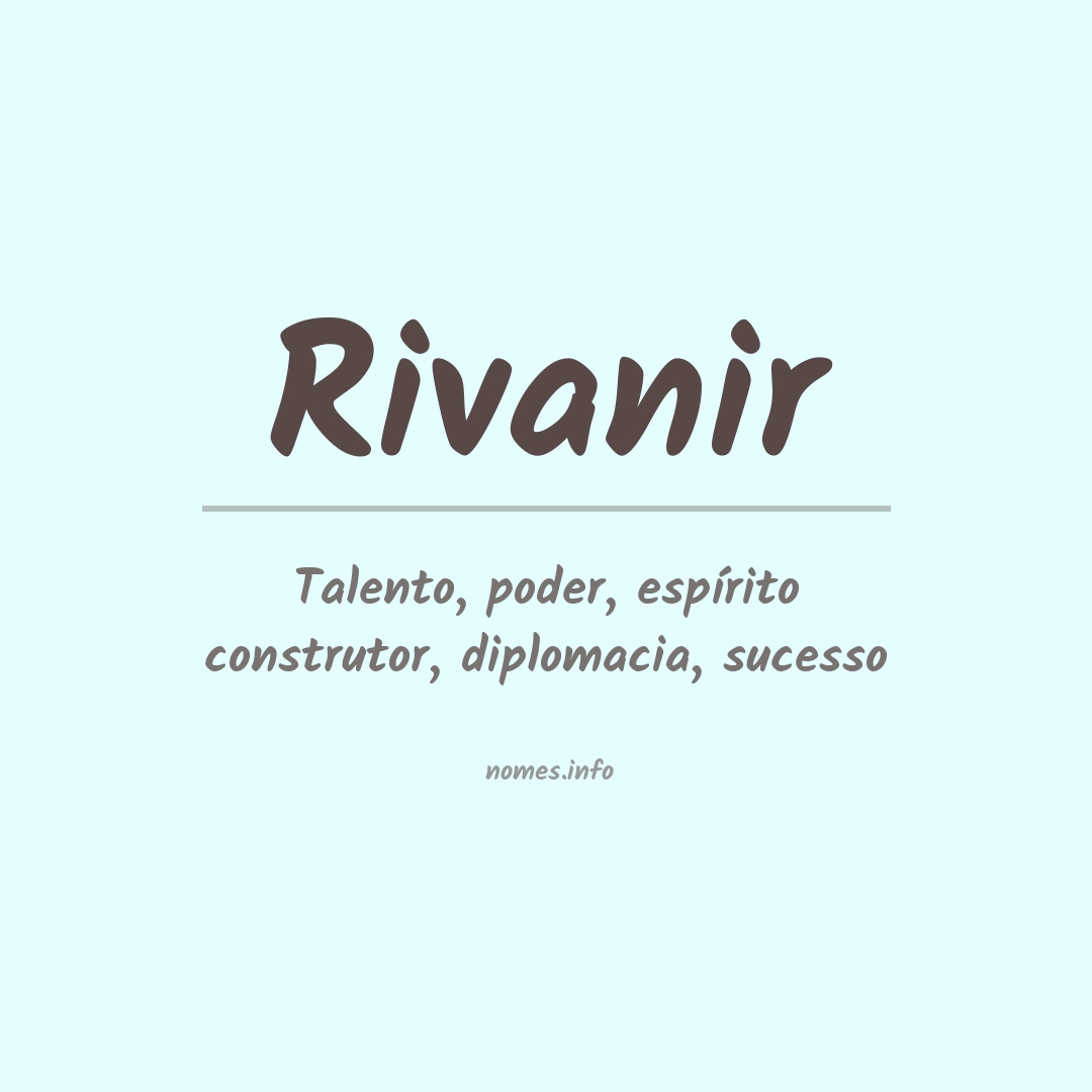 Significado do nome Rivanir