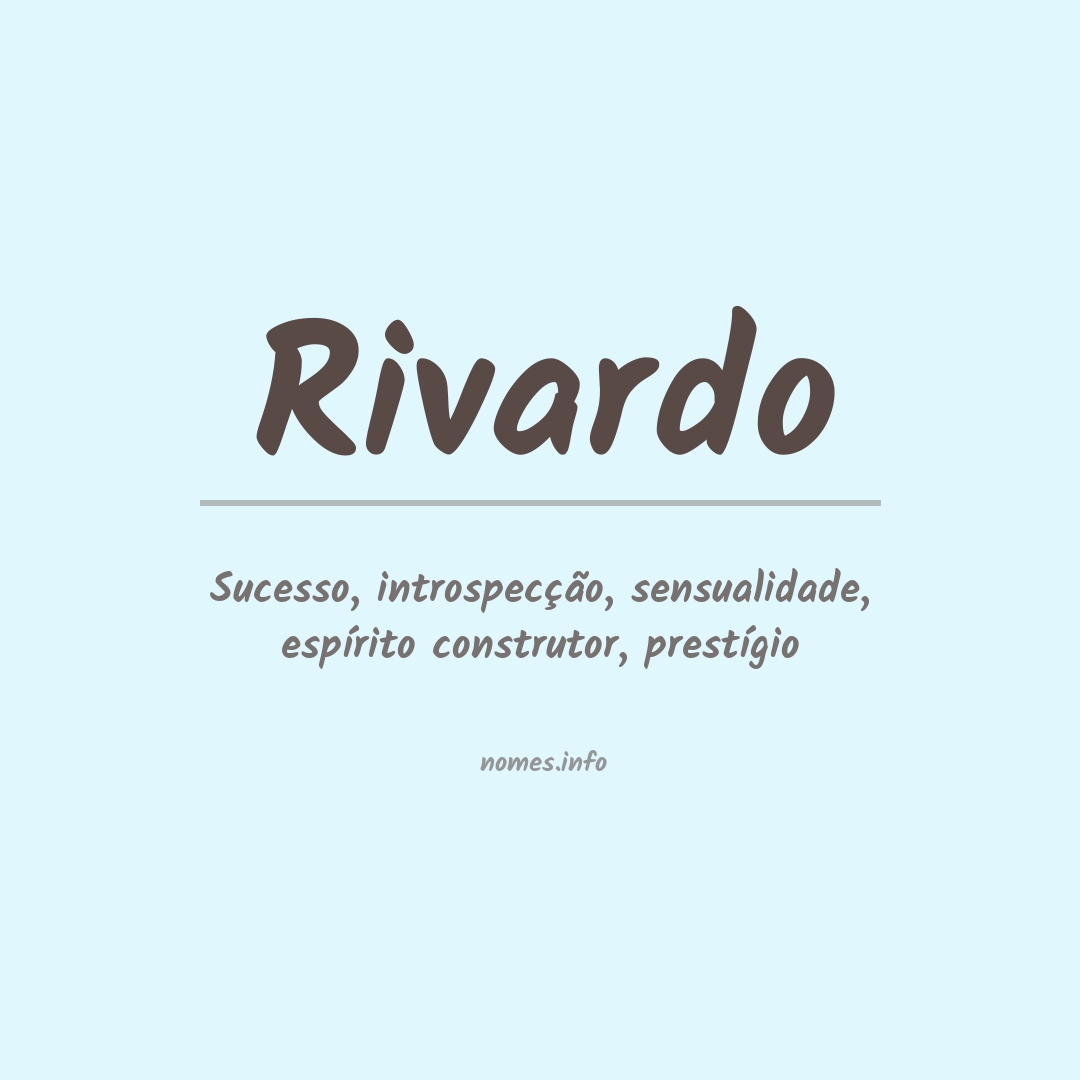 Significado do nome Rivardo