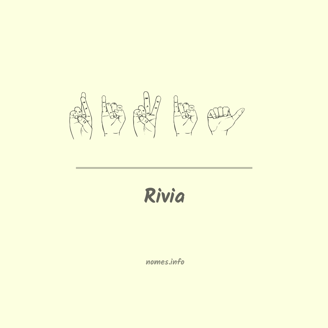 Rivia em Libras