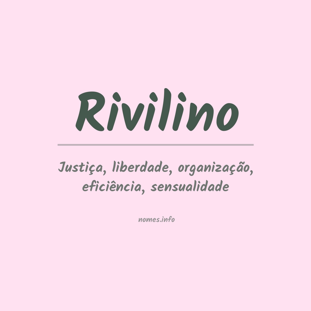 Significado do nome Rivilino Significado do nome Rivilino