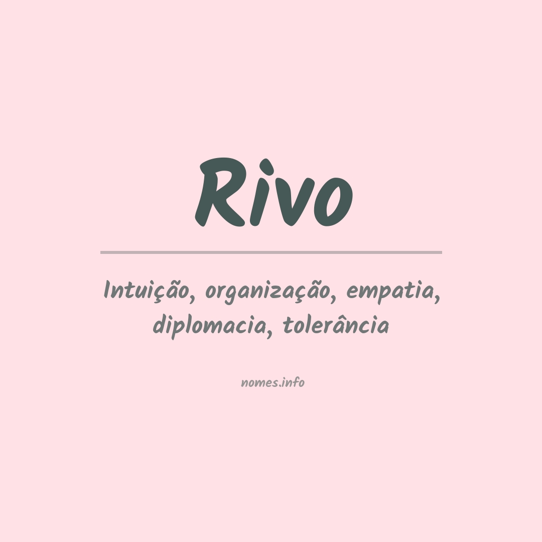 Significado do nome Rivo