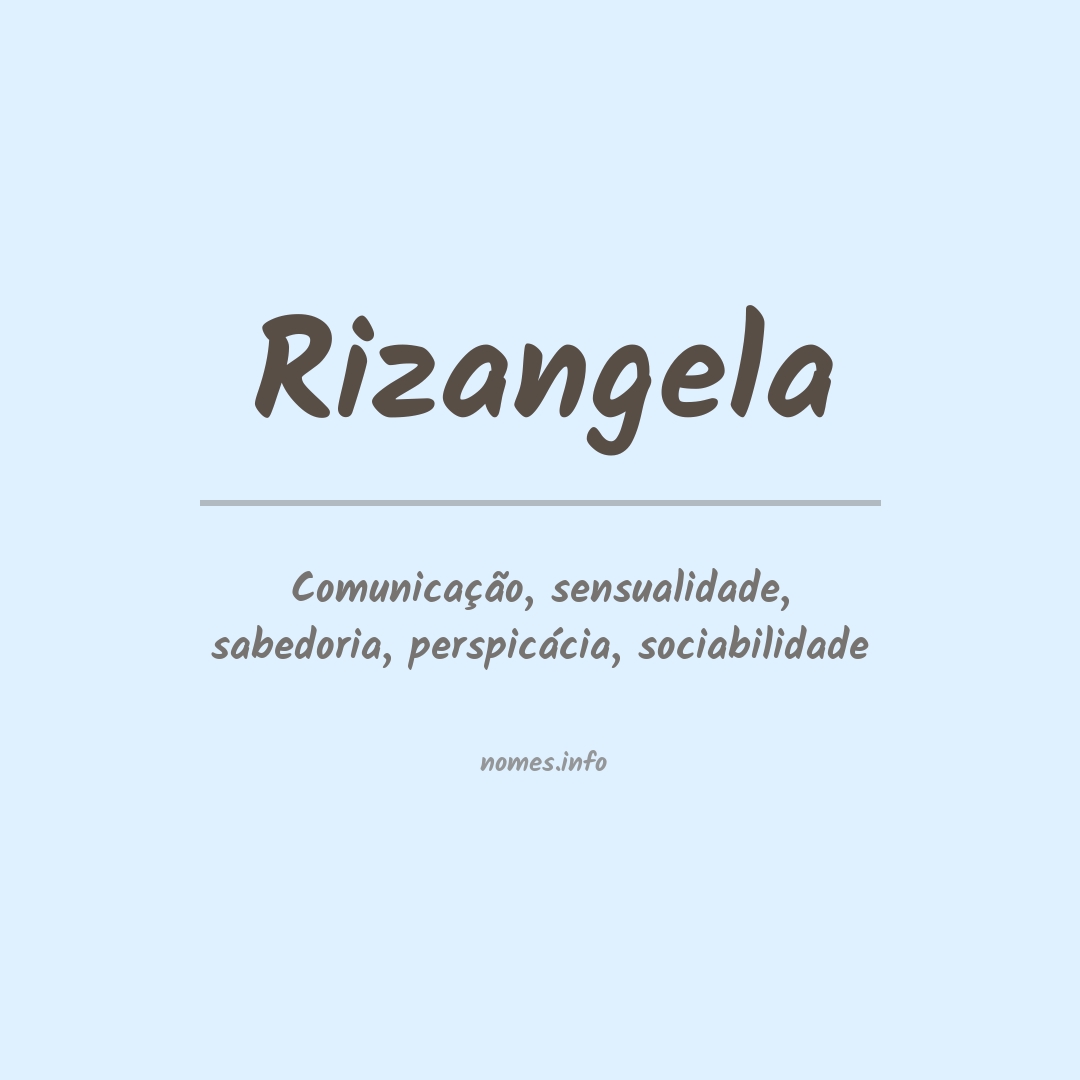 Significado do nome Rizangela