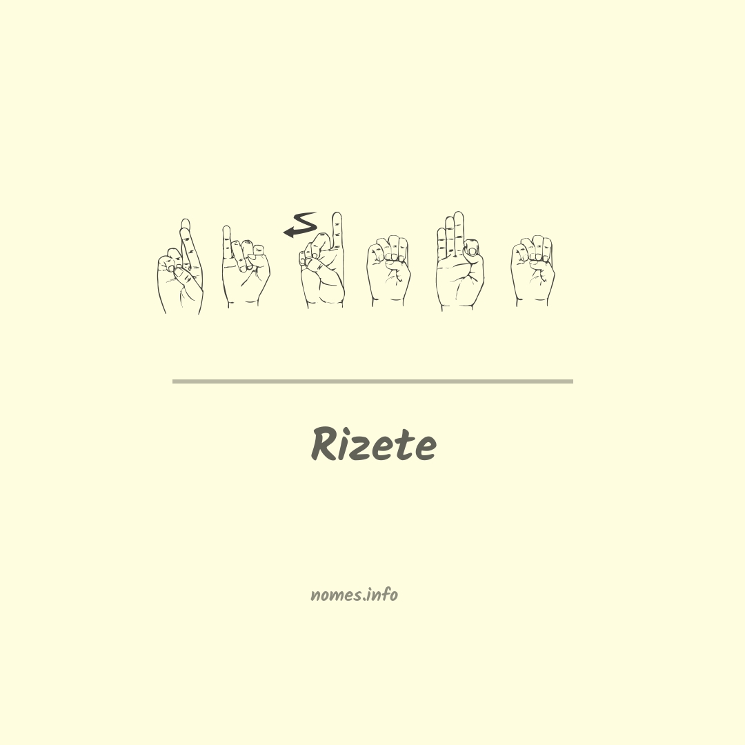 Rizete em Libras
