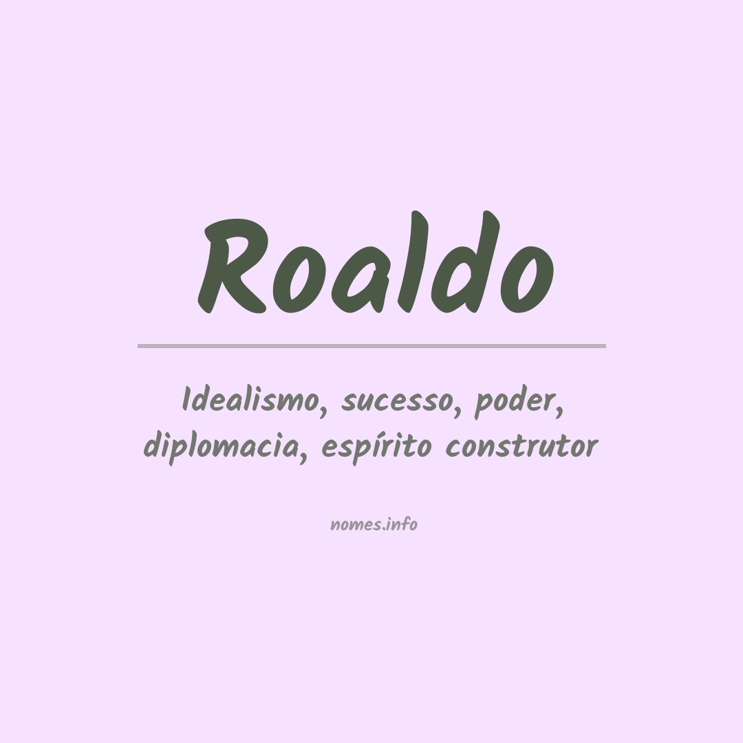Significado do nome Roaldo