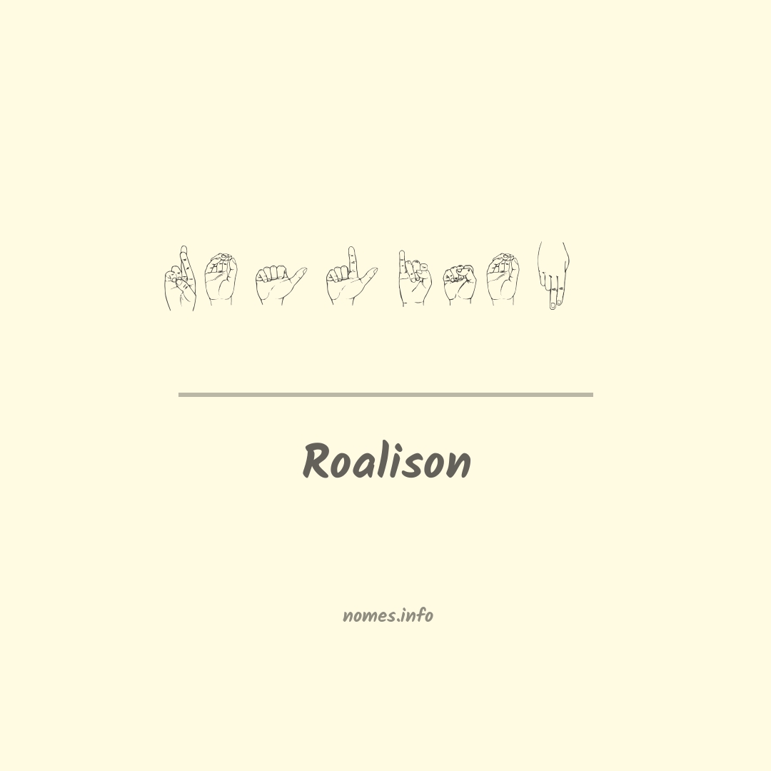 Roalison em Libras