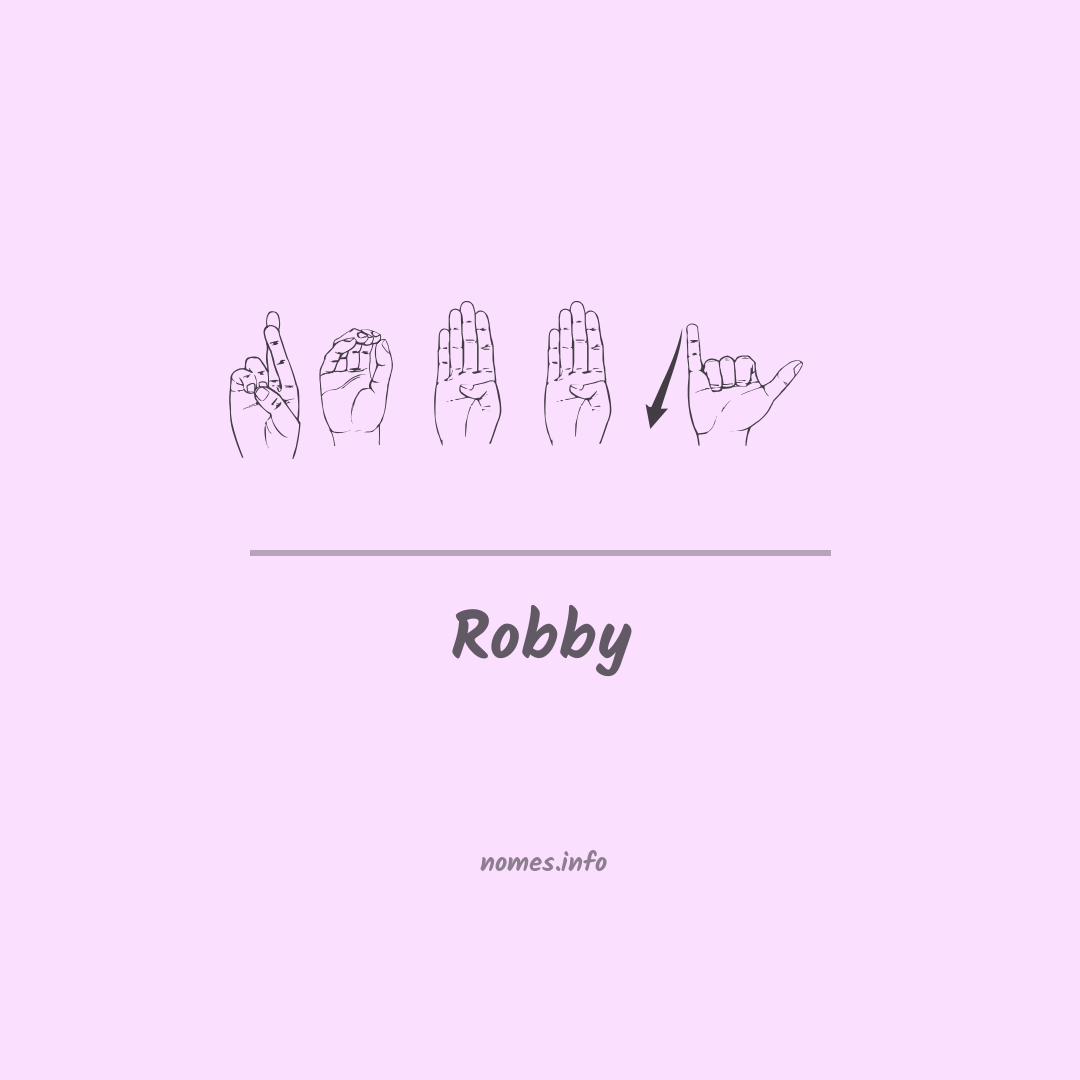 Robby em Libras