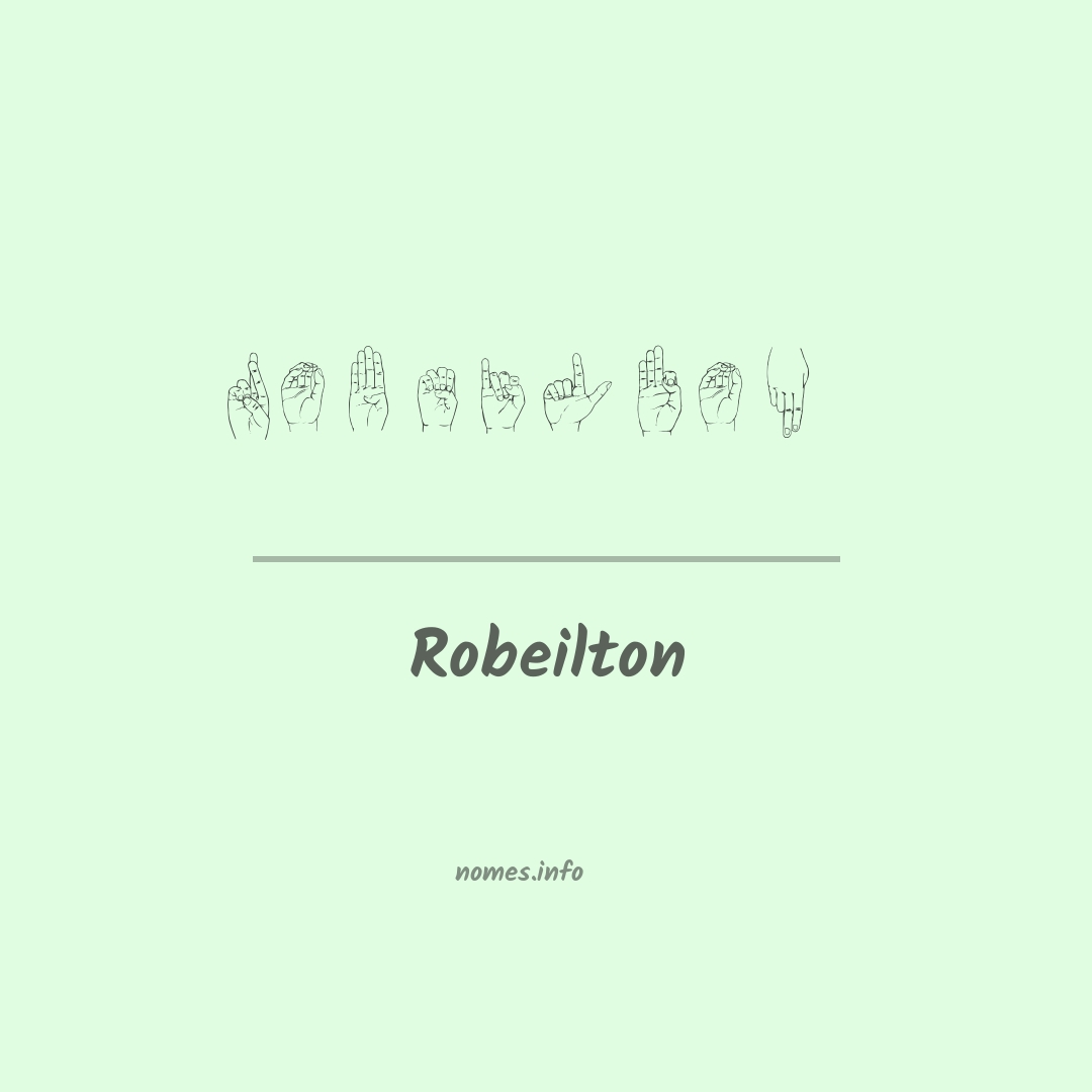 Robeilton em Libras