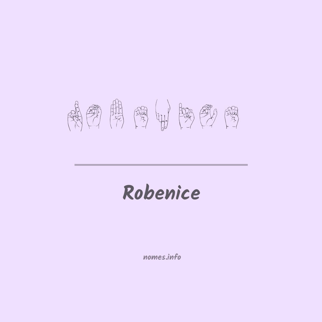 Robenice em Libras