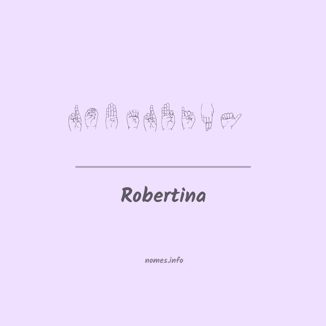 Robertina em Libras