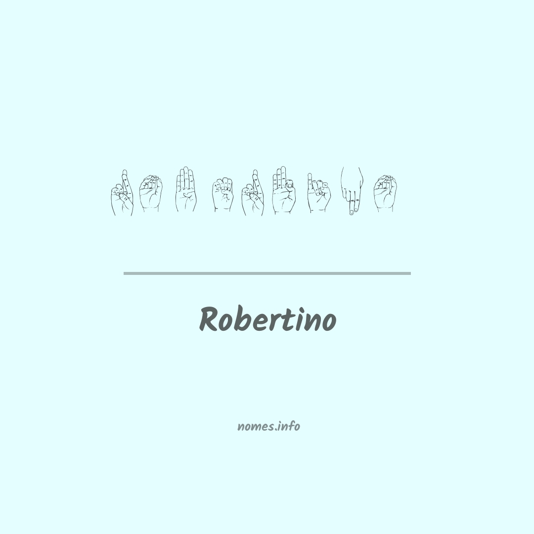 Robertino em Libras