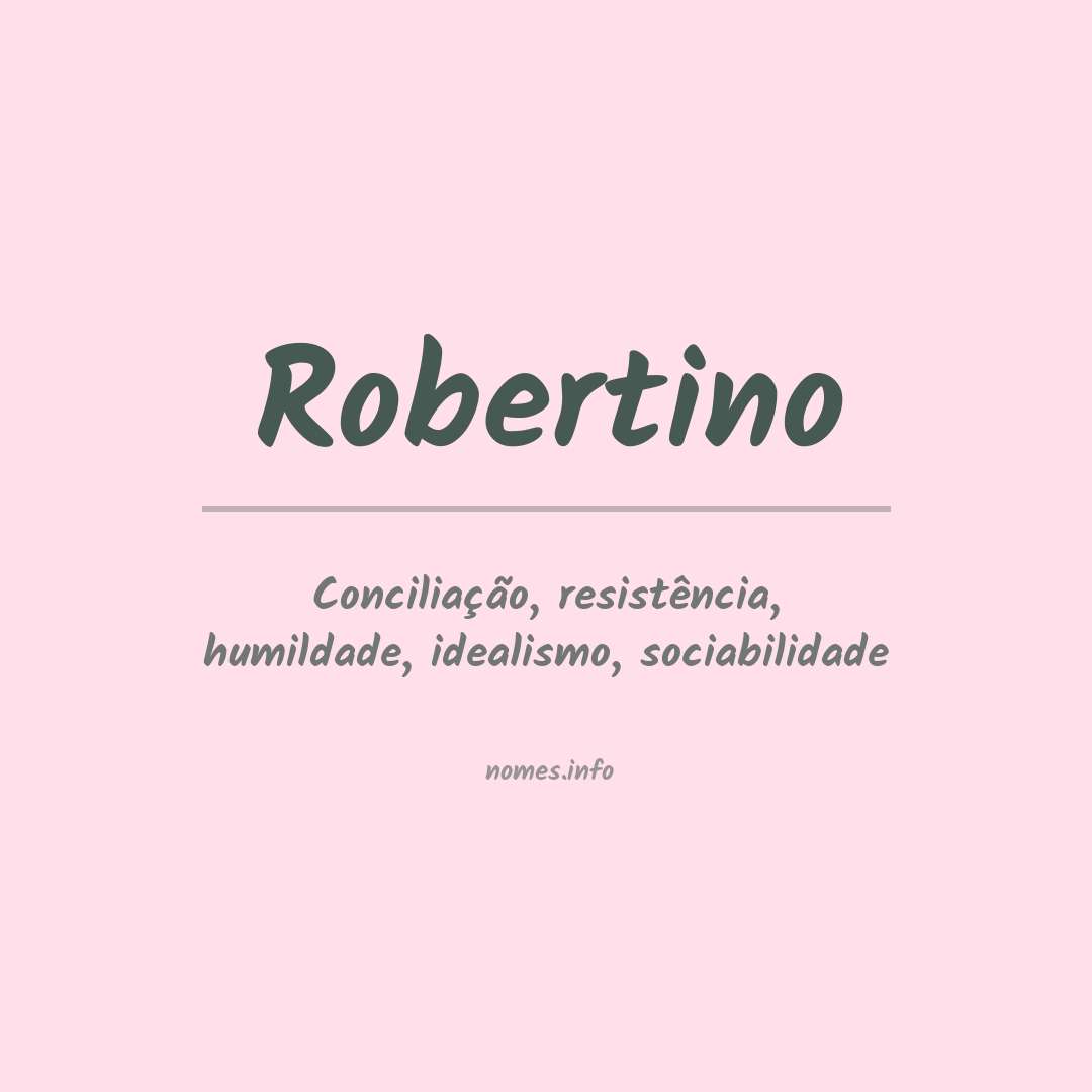 Significado do nome Robertino