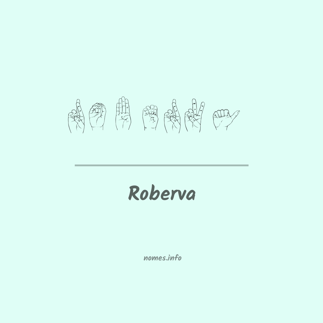 Roberva em Libras