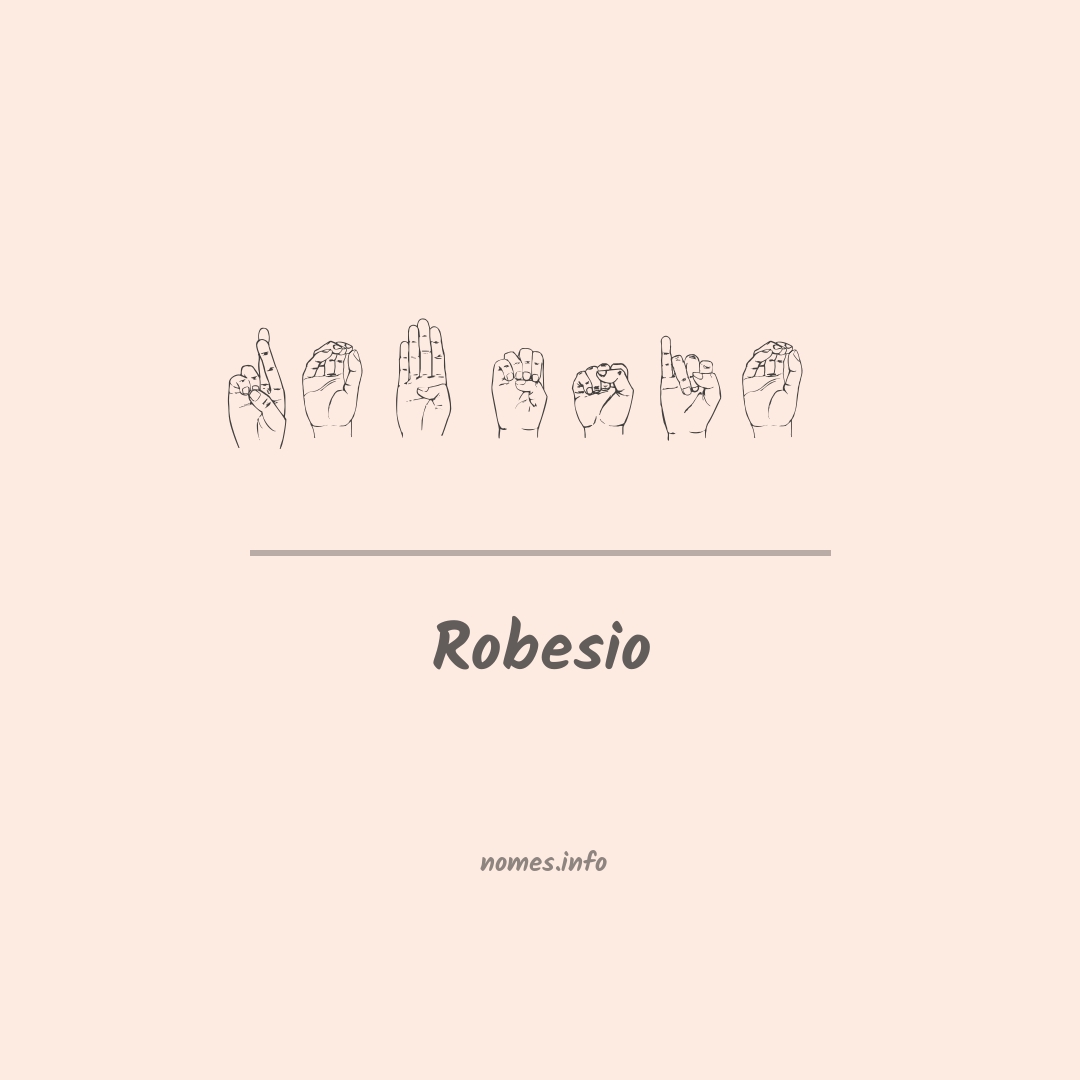 Robesio em Libras