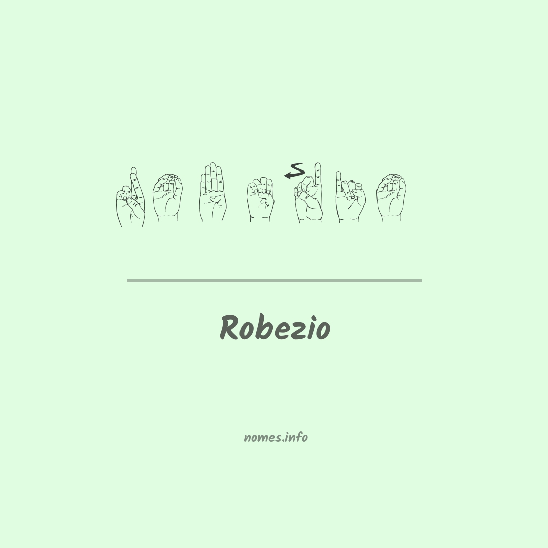 Robezio em Libras
