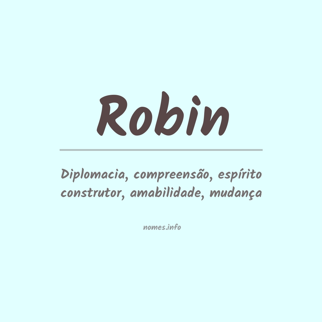 Significado do nome Robin