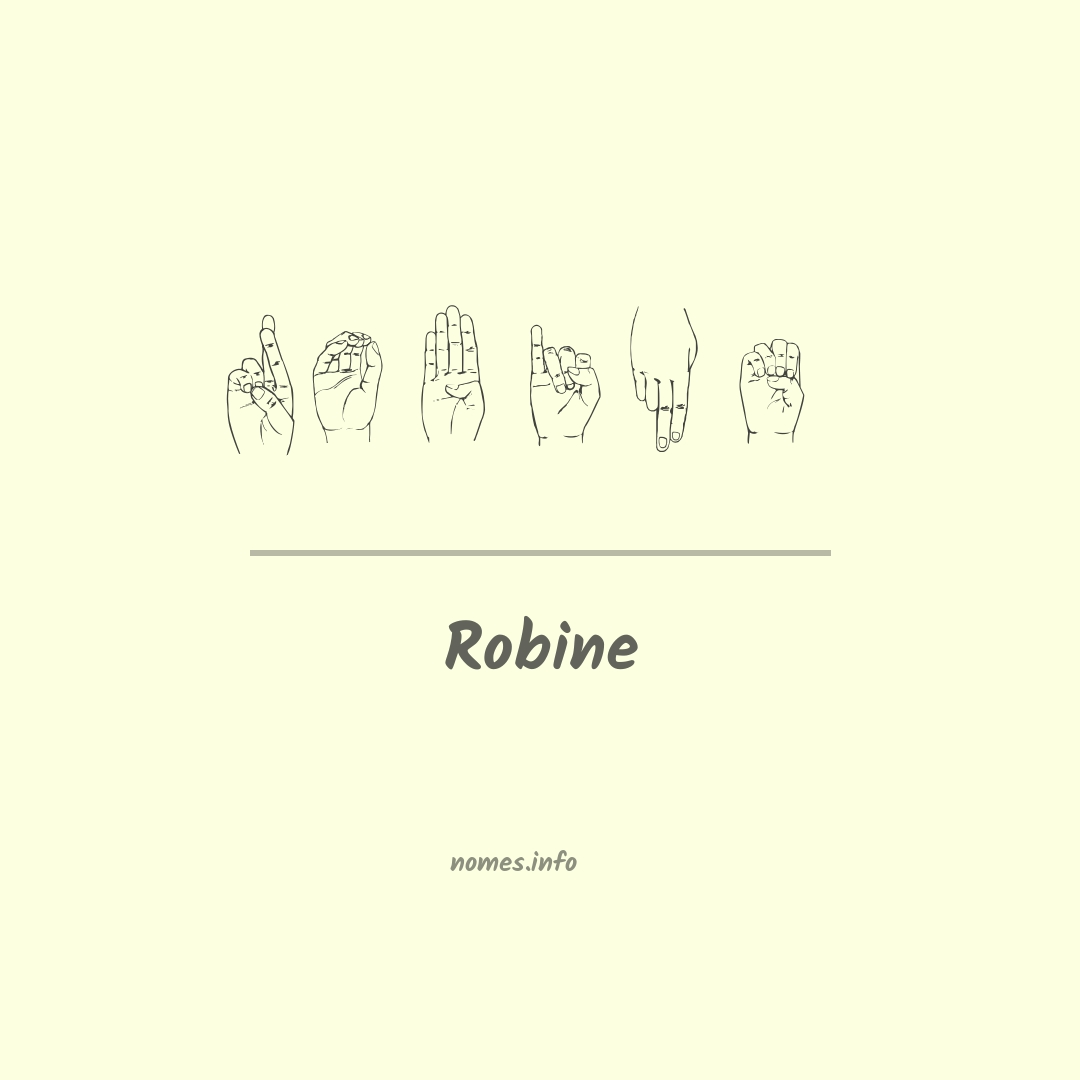 Robine em Libras