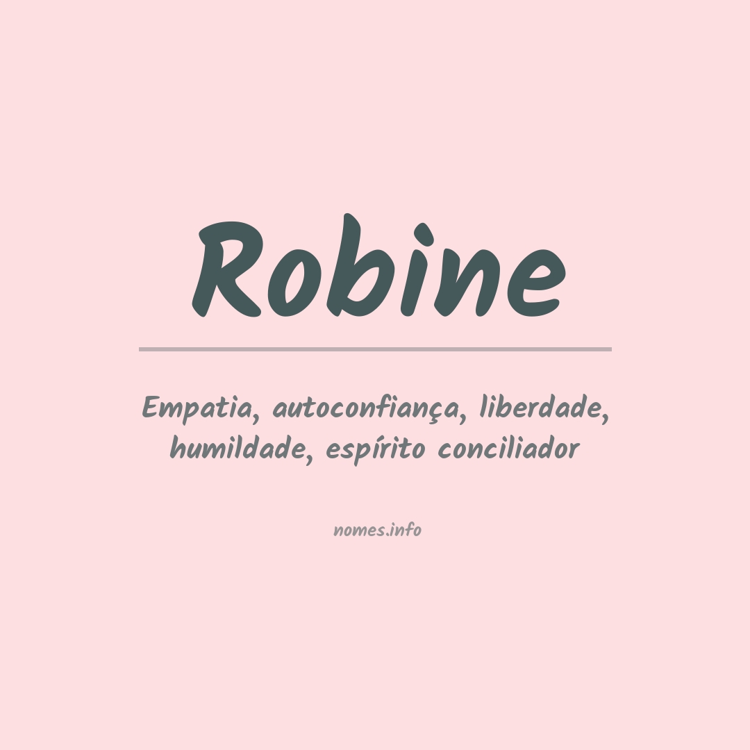 Significado do nome Robine