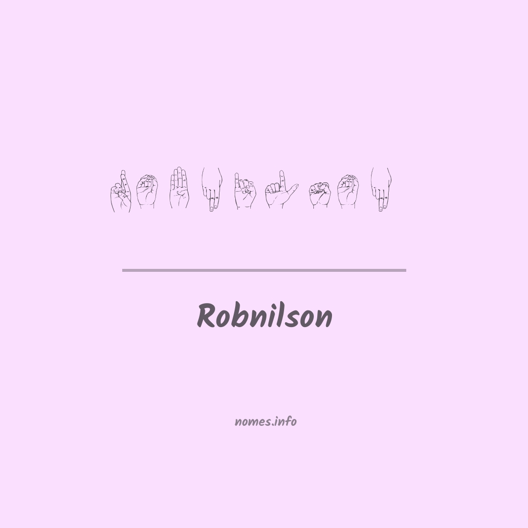 Robnilson em Libras
