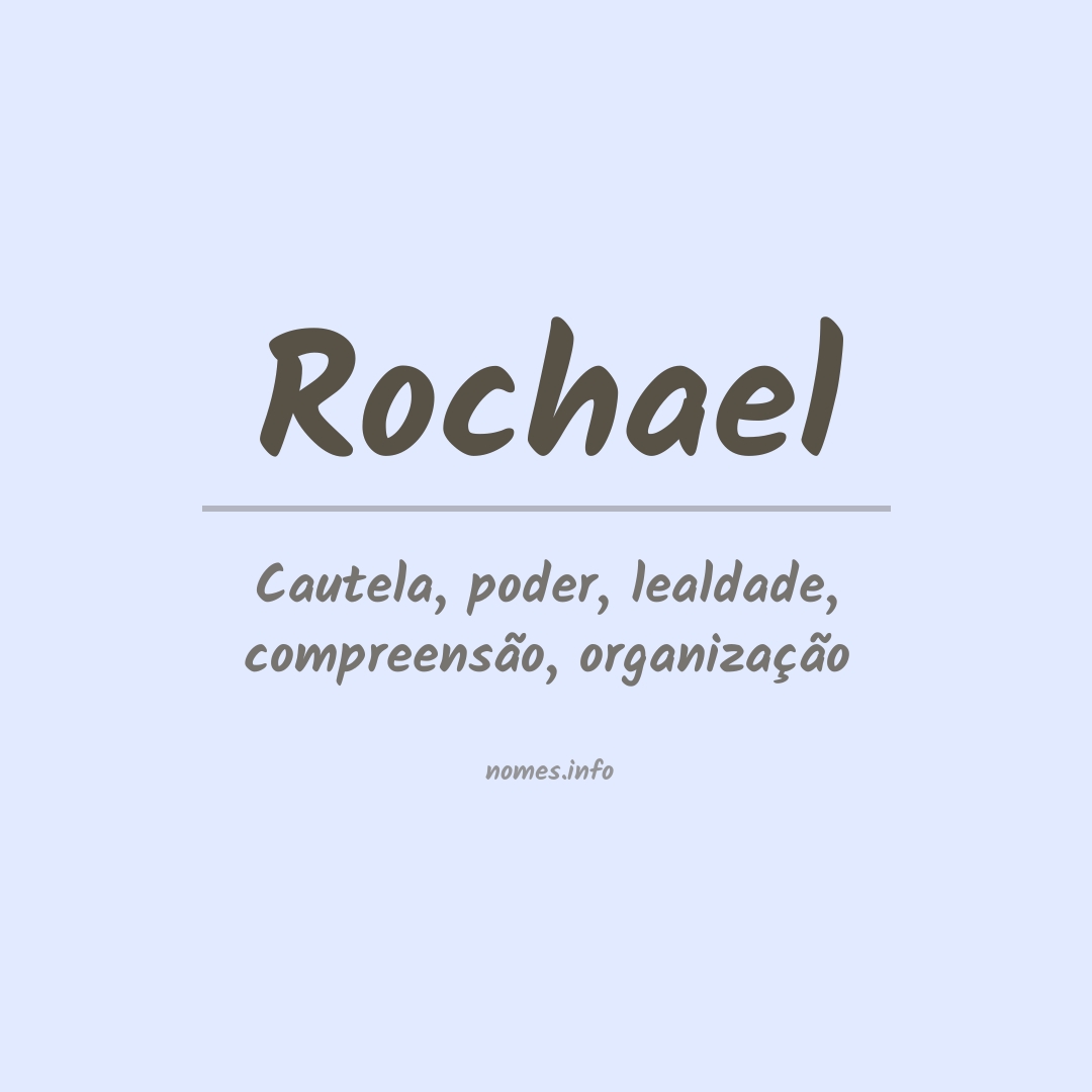 Significado do nome Rochael