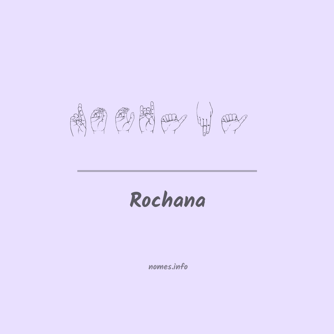 Rochana em Libras