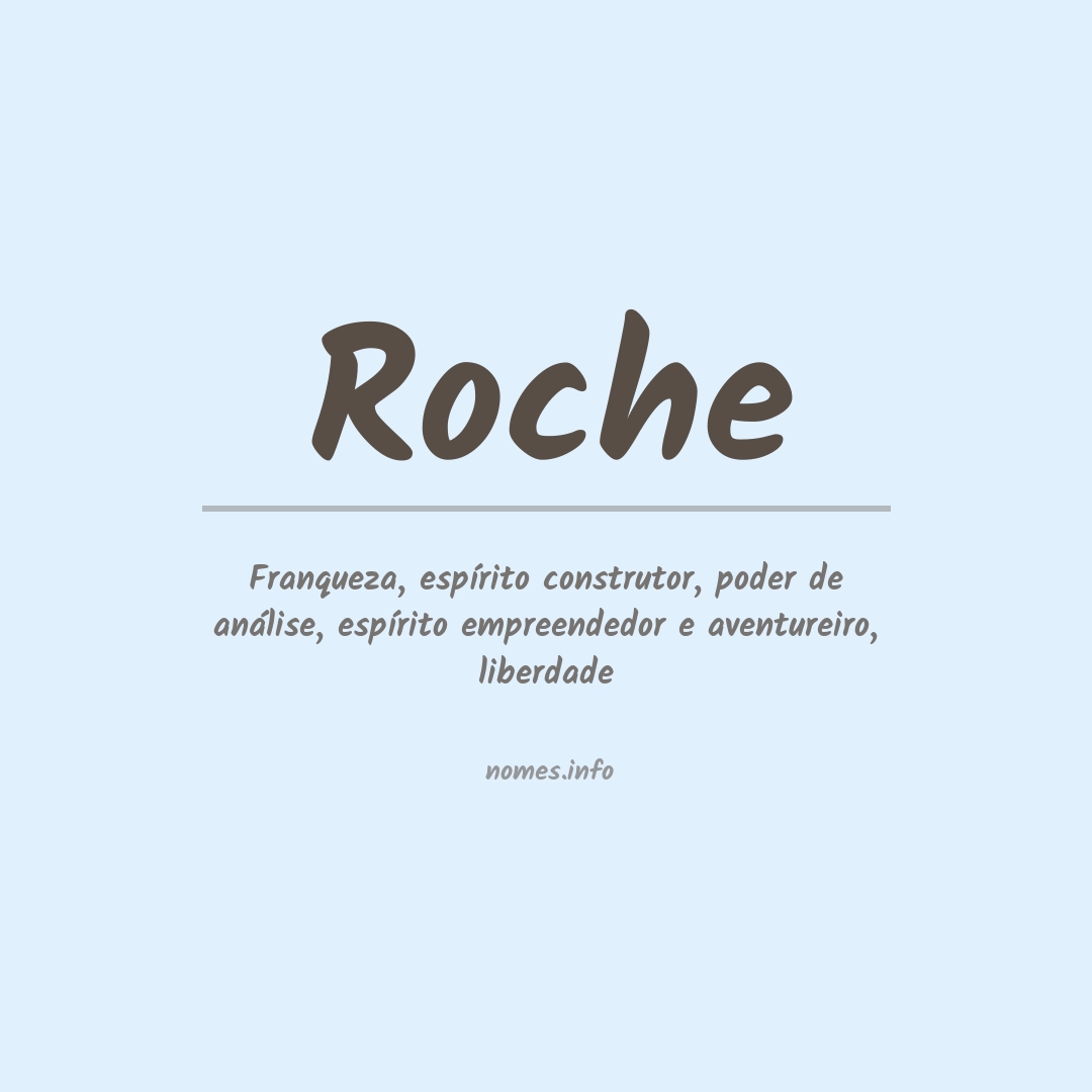 Significado do nome Roche
