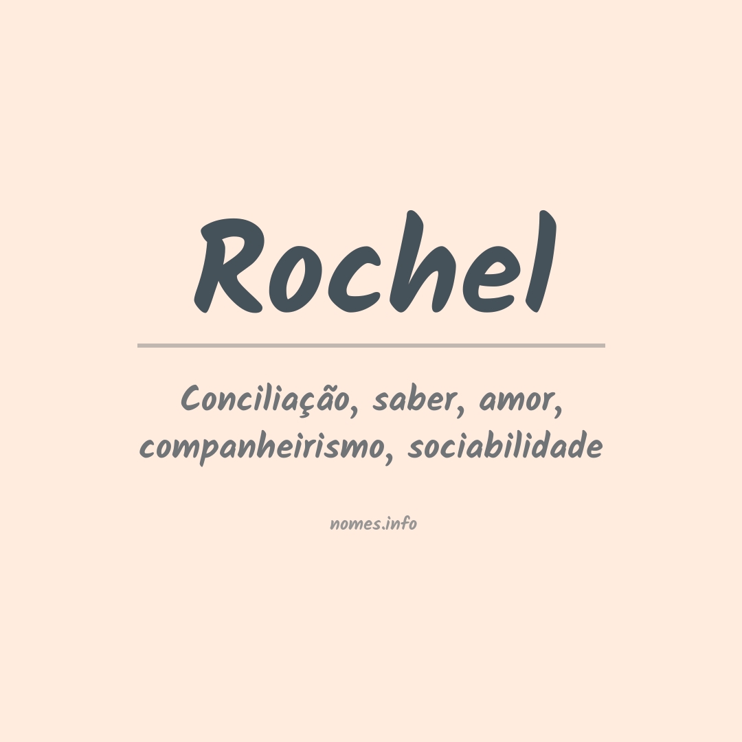 Significado do nome Rochel