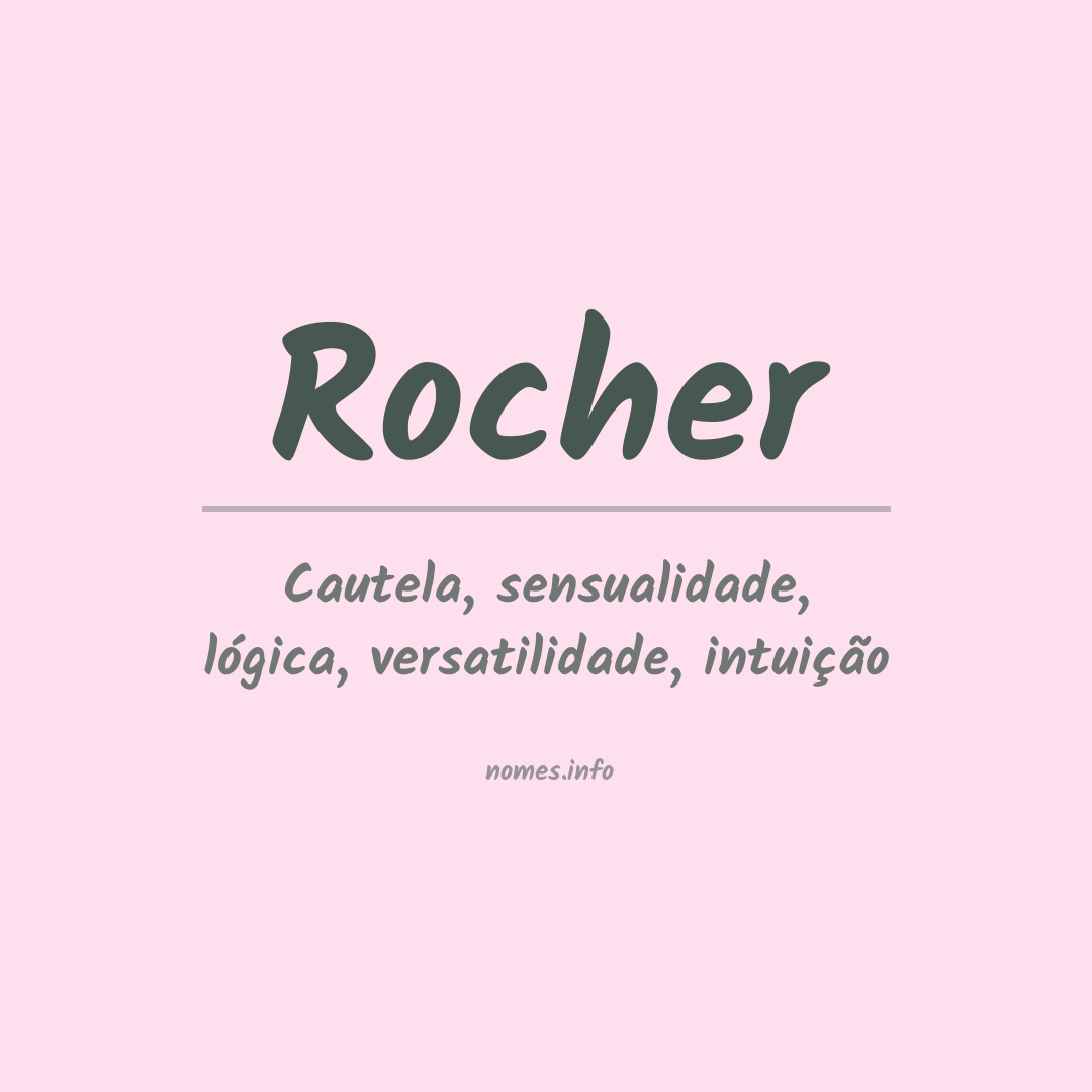 Significado do nome Rocher