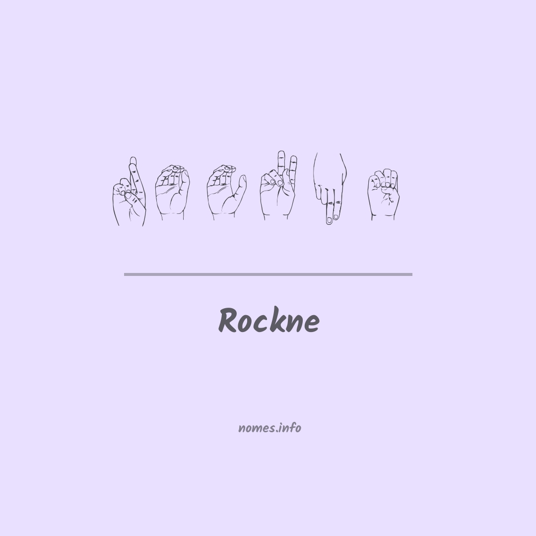 Rockne em Libras