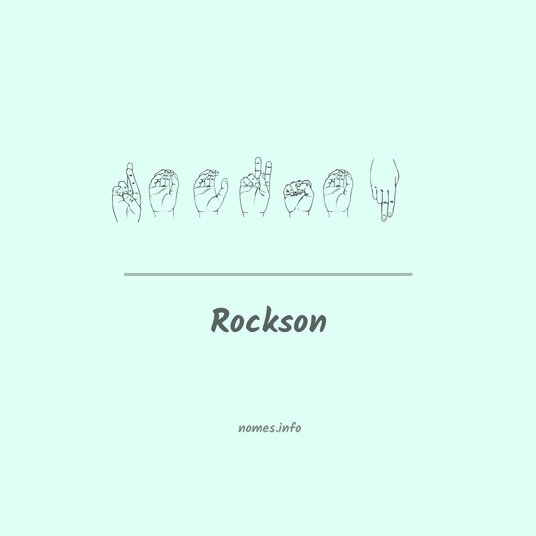 Rockson em Libras