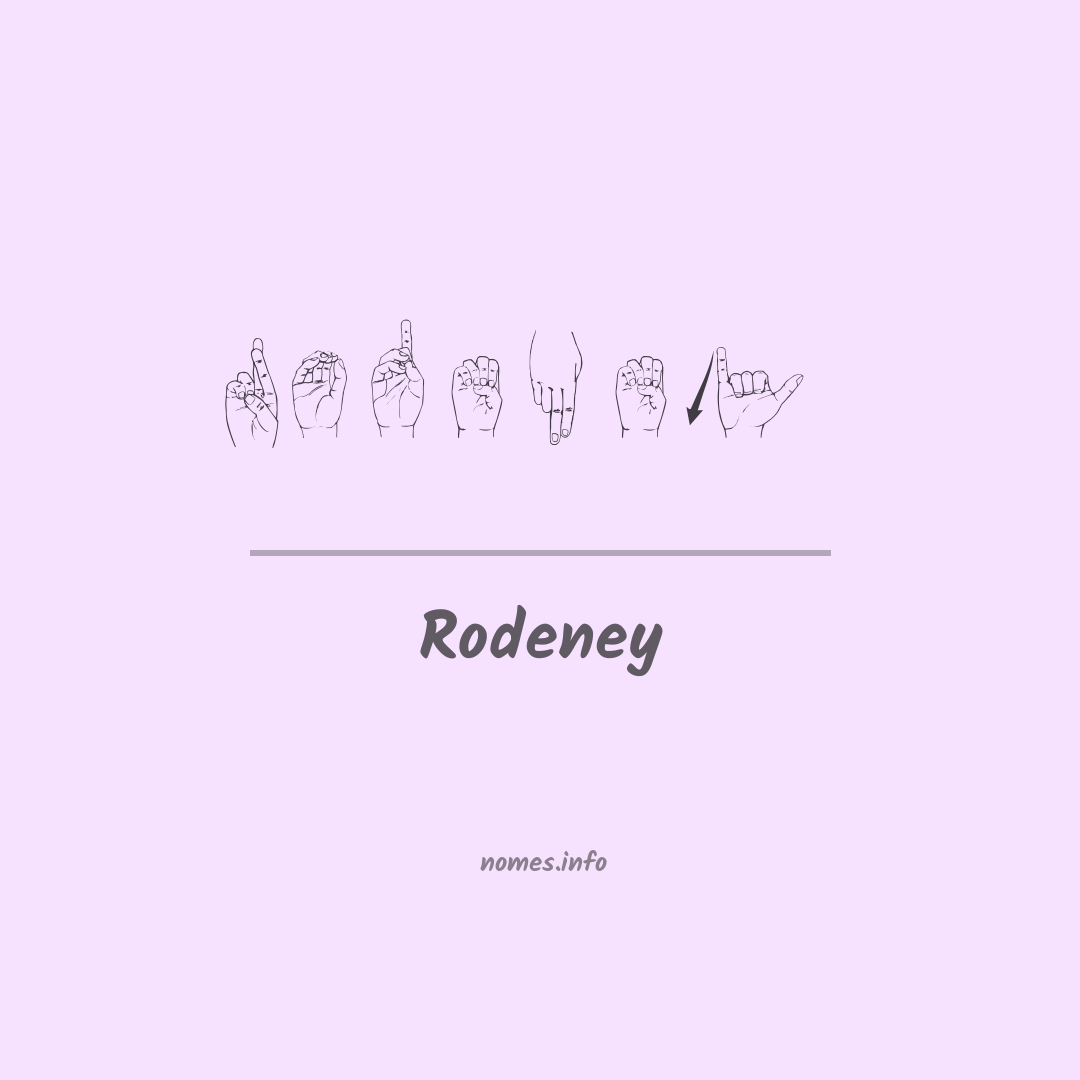 Rodeney em Libras