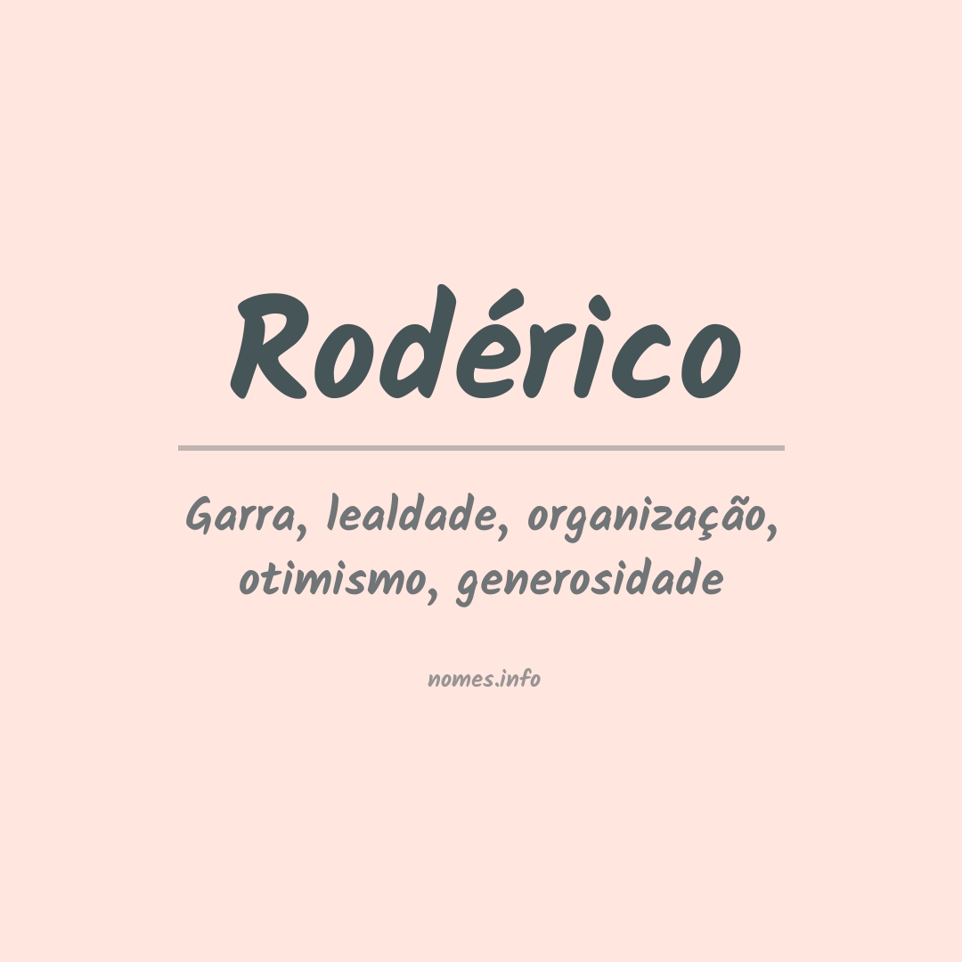 Significado do nome Rodérico