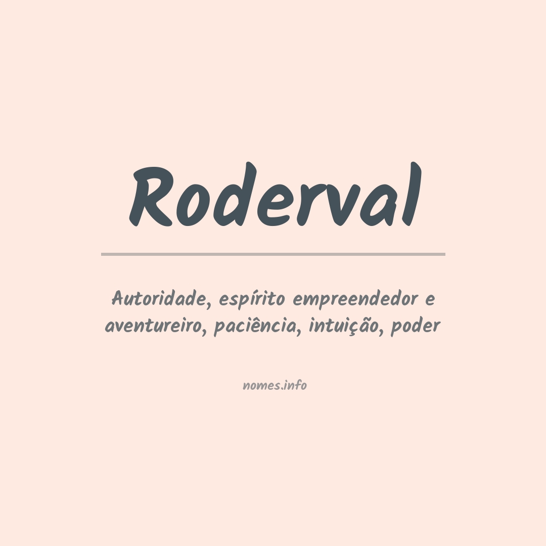 Significado do nome Roderval