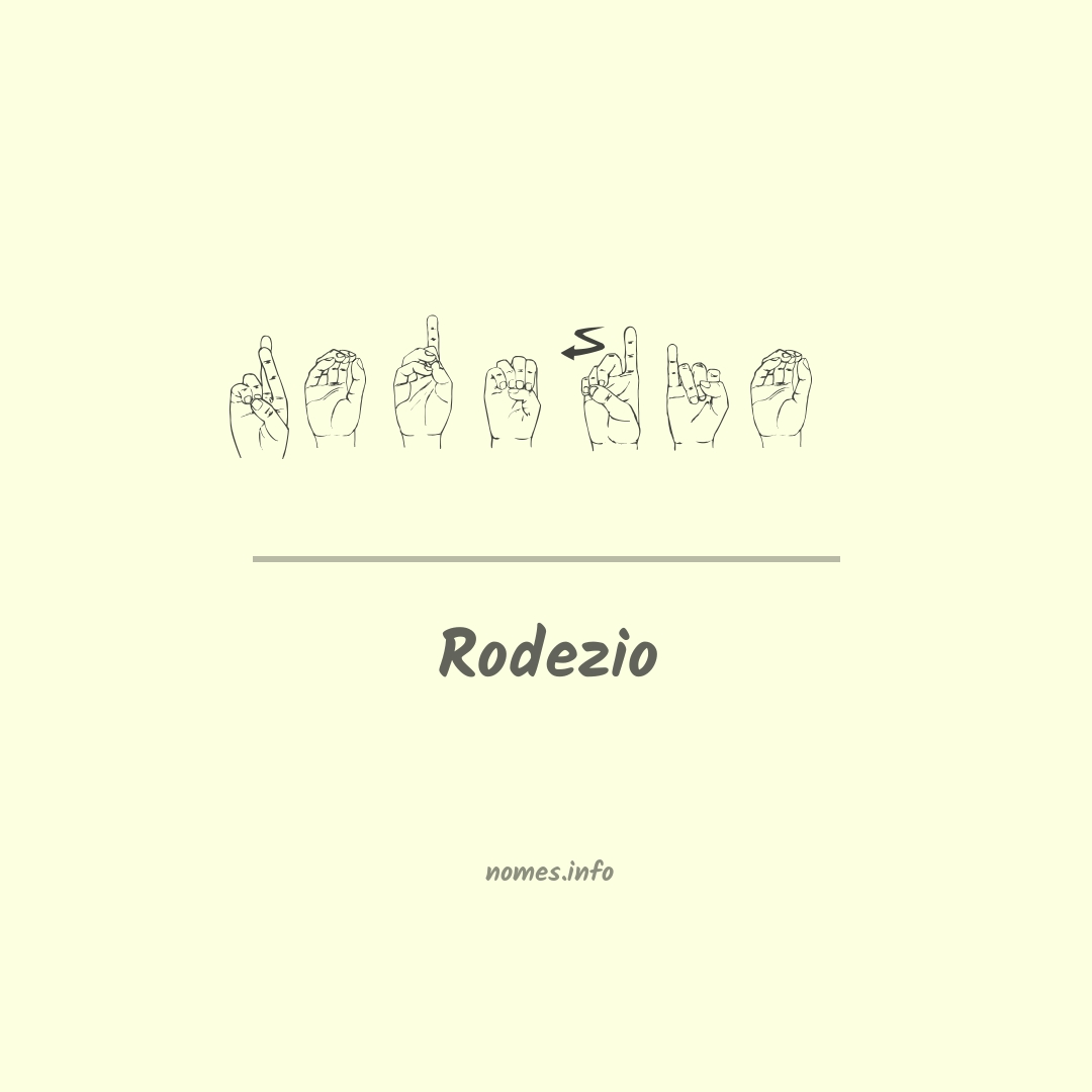 Rodezio em Libras