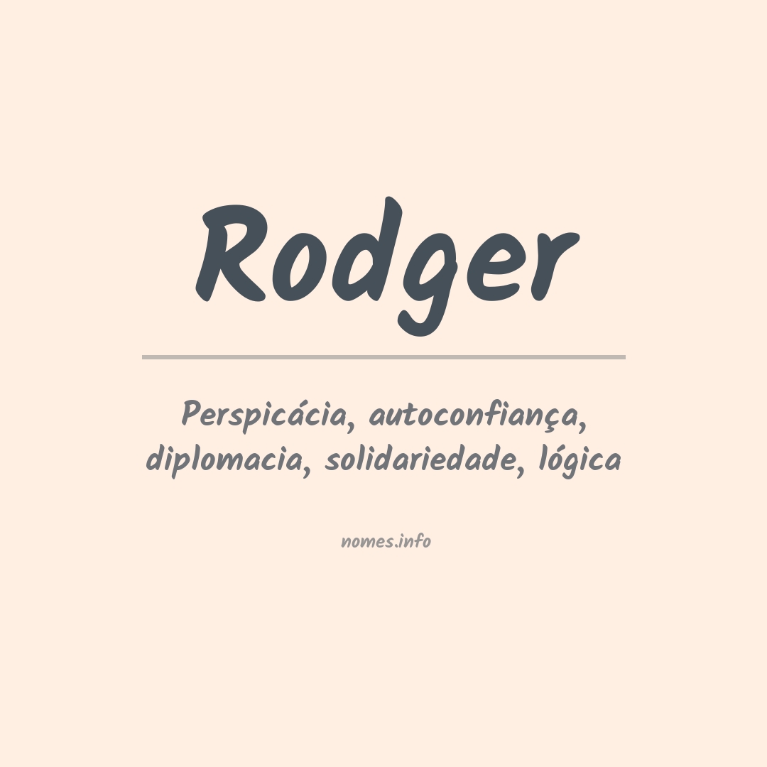 Significado do nome Rodger