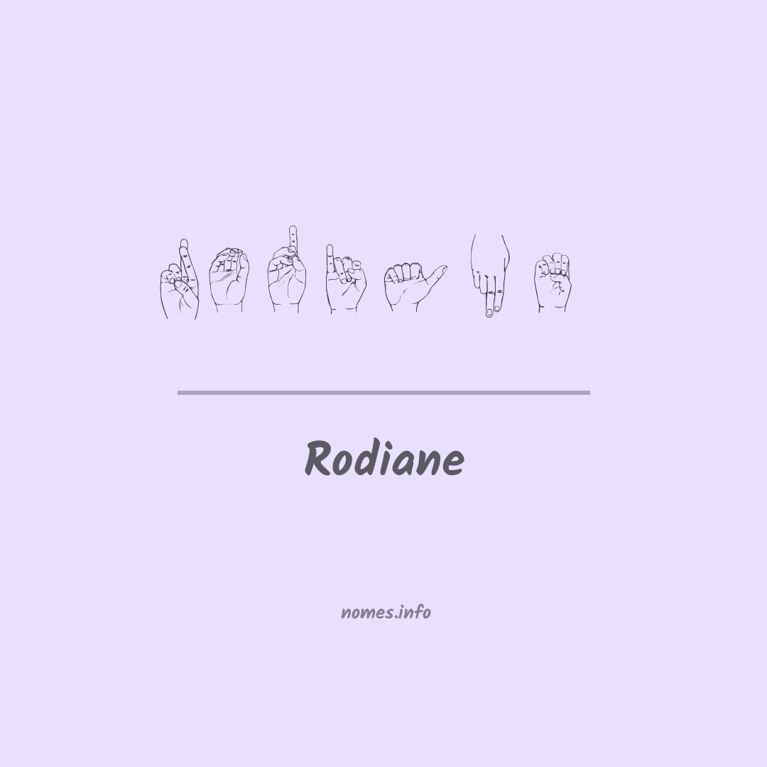 Rodiane em Libras