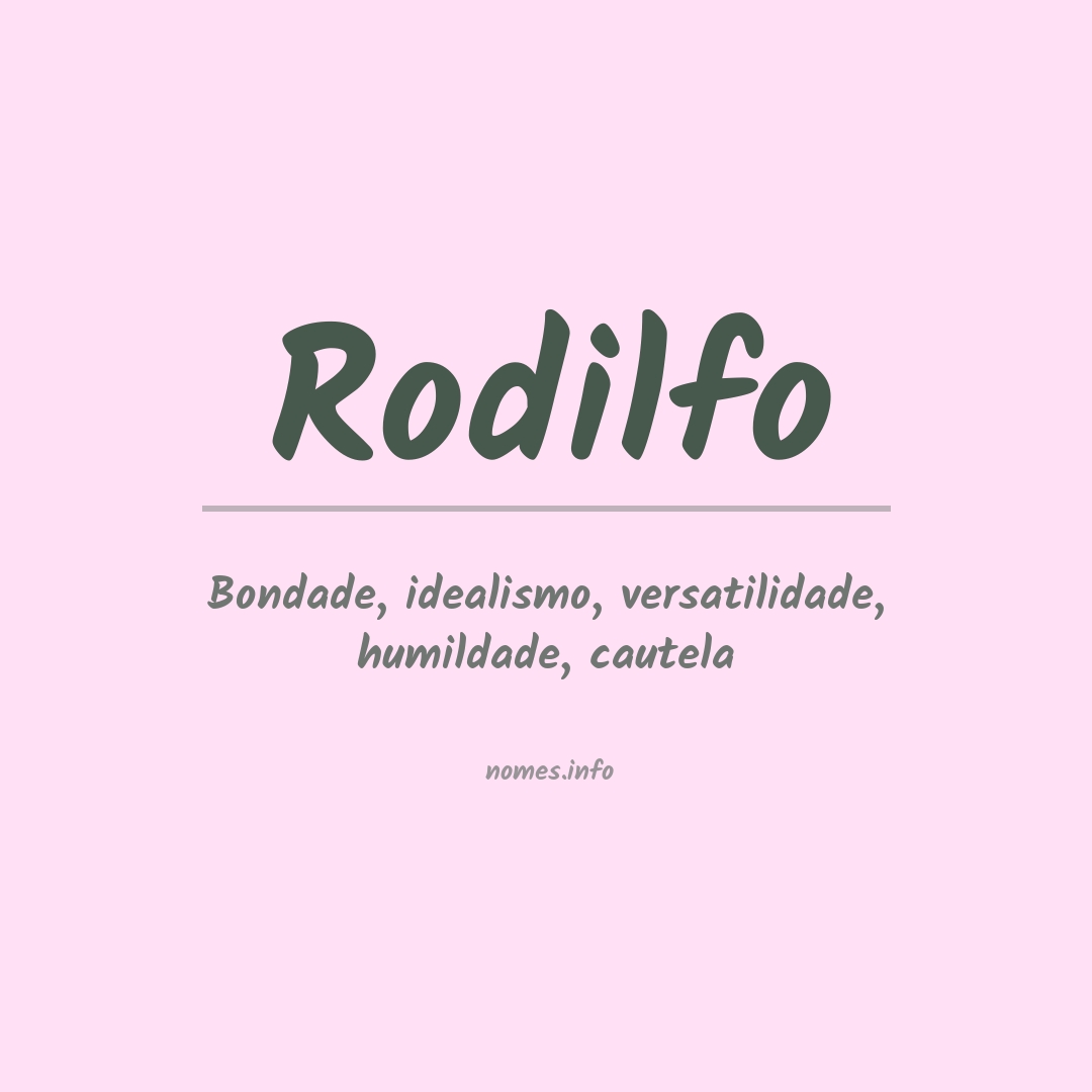 Significado do nome Rodilfo