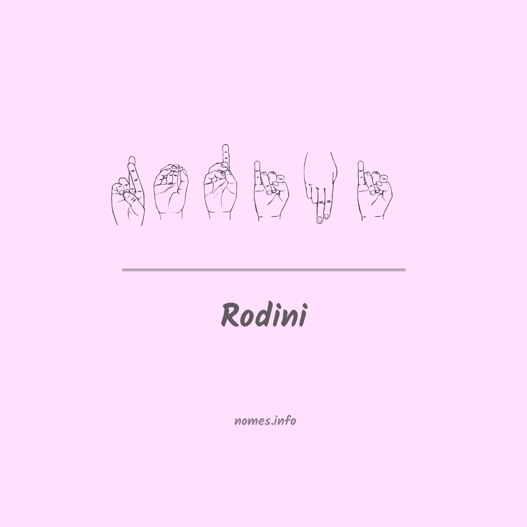 Rodini em Libras