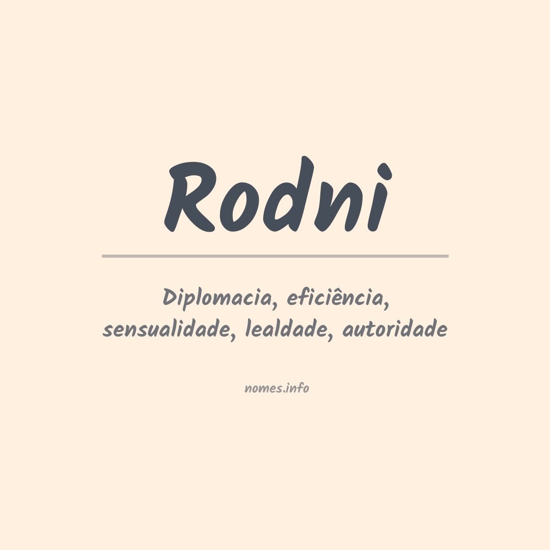 Significado do nome Rodni