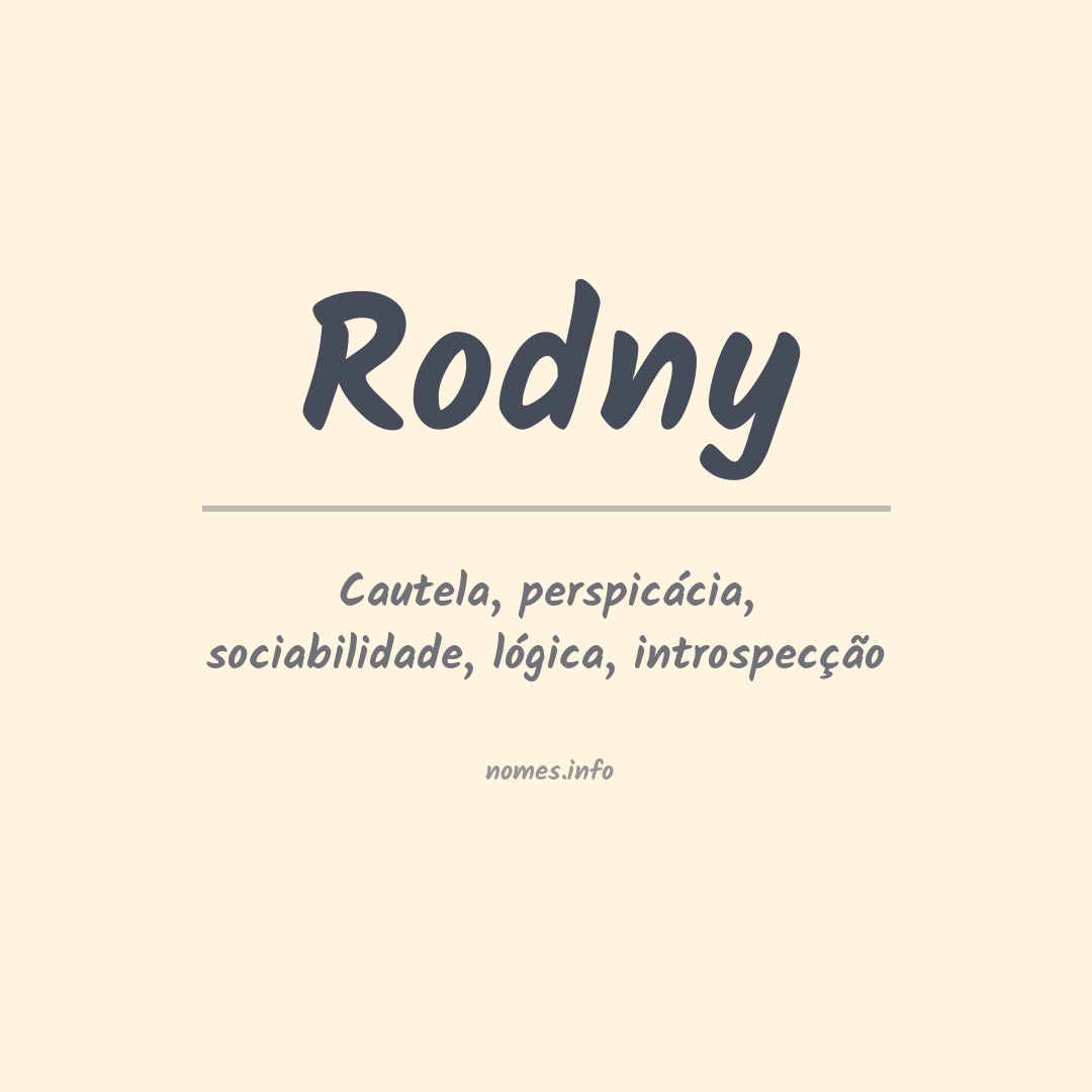 Significado do nome Rodny