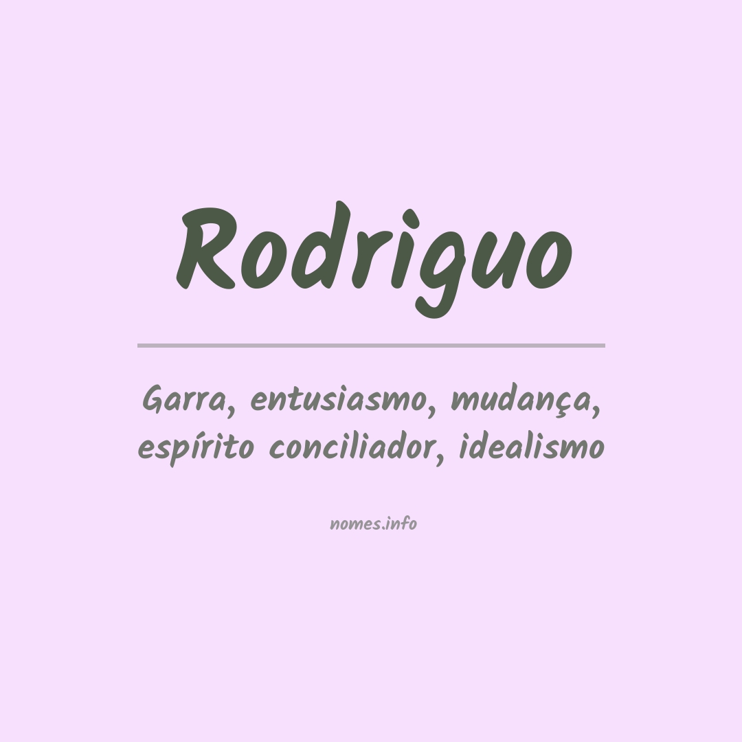 Significado do nome Rodriguo